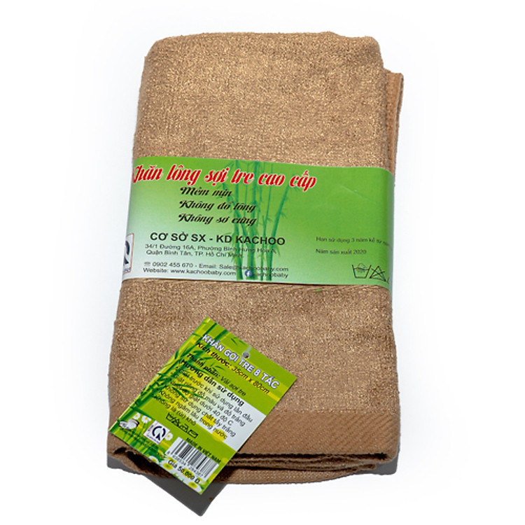 Khăn mặt sợi tre KACHOO 30x50cm Chính hãng Ưu đãi - Hình ảnh 5