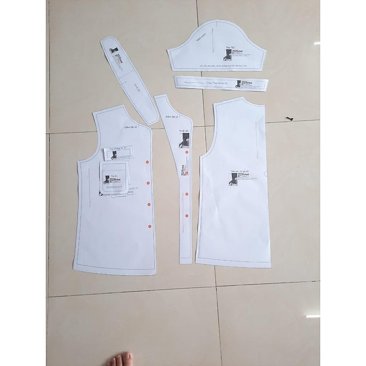 Rập giấy đầm 2 tầng mã 1372 (BẢN VẼ)