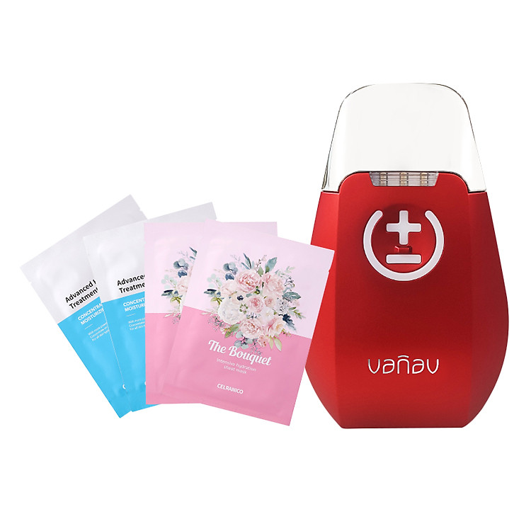 Máy Massage Mặt Vanav Time Machine (Tặng Kèm 4 Mặt Nạ Giấy Cấp Nước Celranico)