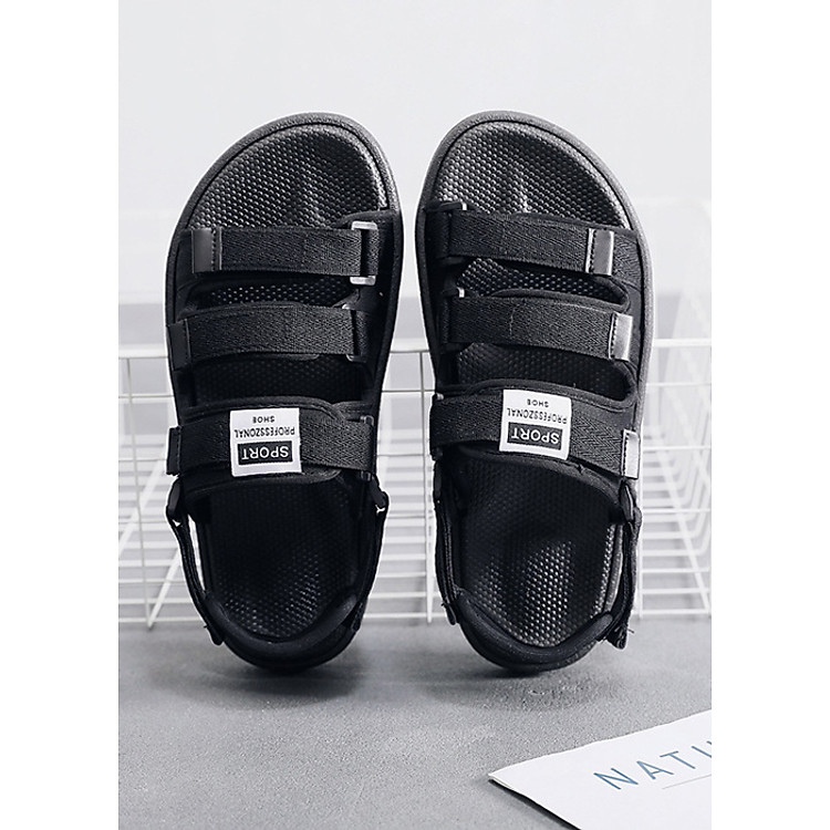 Giày sandal unisex quai ngang LAHstore, chất liệu quai dù đế casu bền chắc, thời trang trẻ, phong cách Hàn Quốc