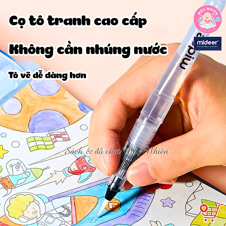 Bộ tranh tô màu nước 4in1 Mideer Chính hãng Tiết kiệm - Hình ảnh 4