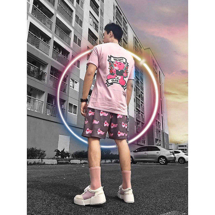 Quần Short Cartoon Báo Hồng - PINK PANTHER SHORT