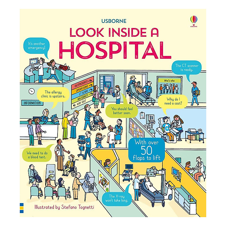 Sách Usborne Look Inside: A Hospital