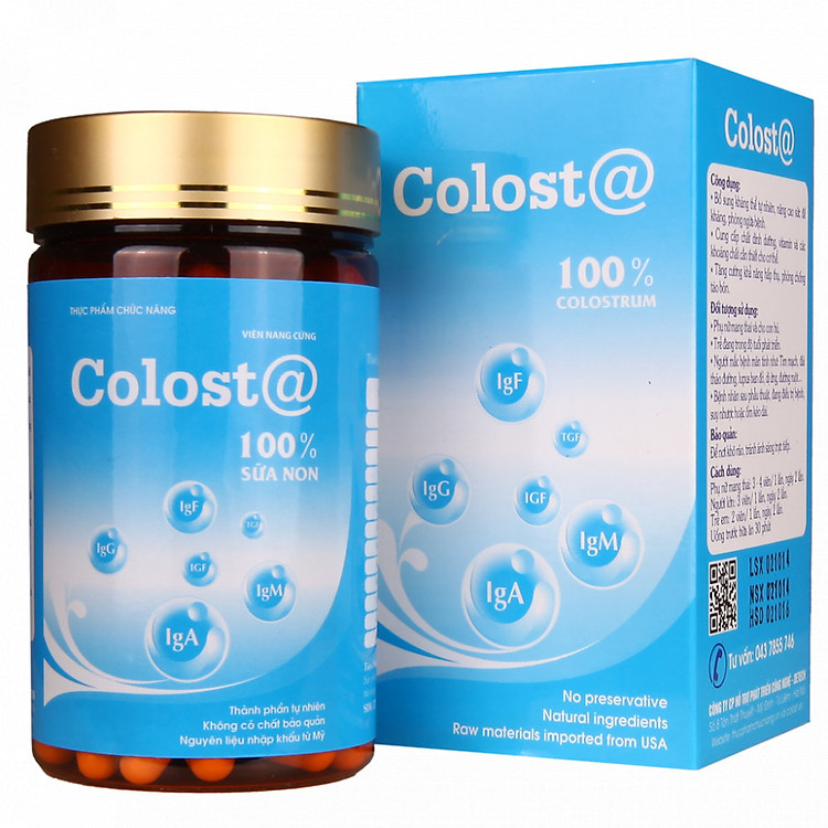 Colost@ - Sữa non dạng viên hộp 150v