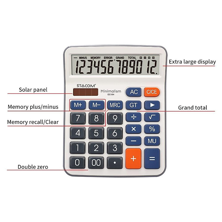 Máy Tính Cầm Tay Stacom 12 Số EC104 - Ảnh 7