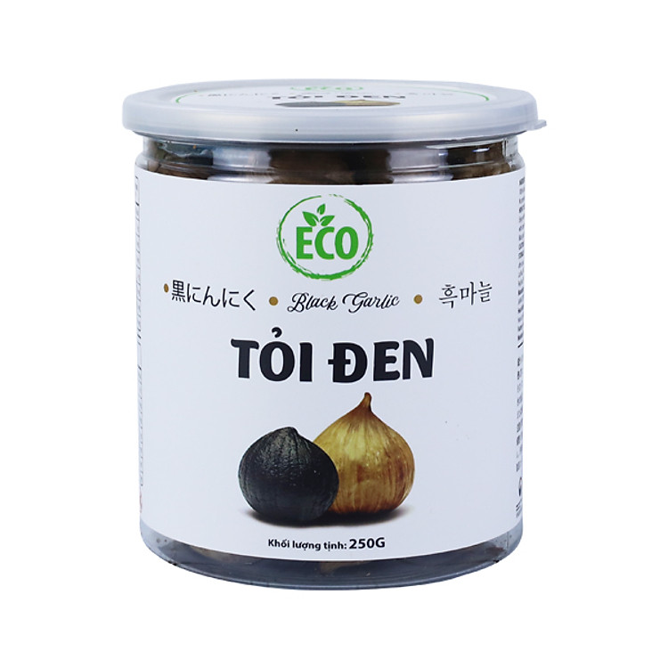 Tỏi đen cô đơn ECO nguyên vỏ [Hộp 250g]