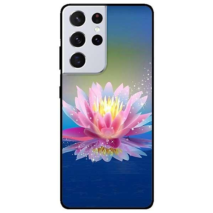Ốp lưng dành cho Samsung S21 - S21 Plus - S21 Ultra mẫu Sen Xanh Hồng
