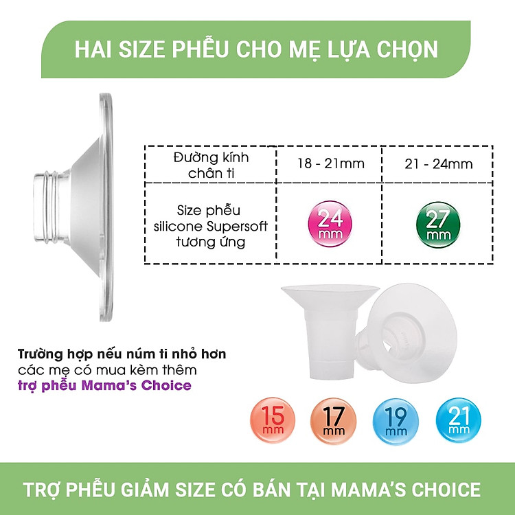 Phễu Hút Sữa Silicone Mama's Choice 27mm Đảm bảo Giá tốt - Hình ảnh 3
