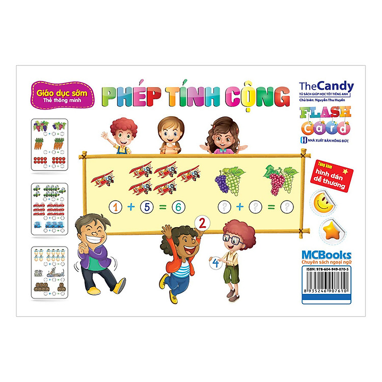 Flashcard Dạy Trẻ Theo Phương Pháp Glenn Doman - Phép Tính Cộng (Giao Mẫu Ngẫu Nhiên)