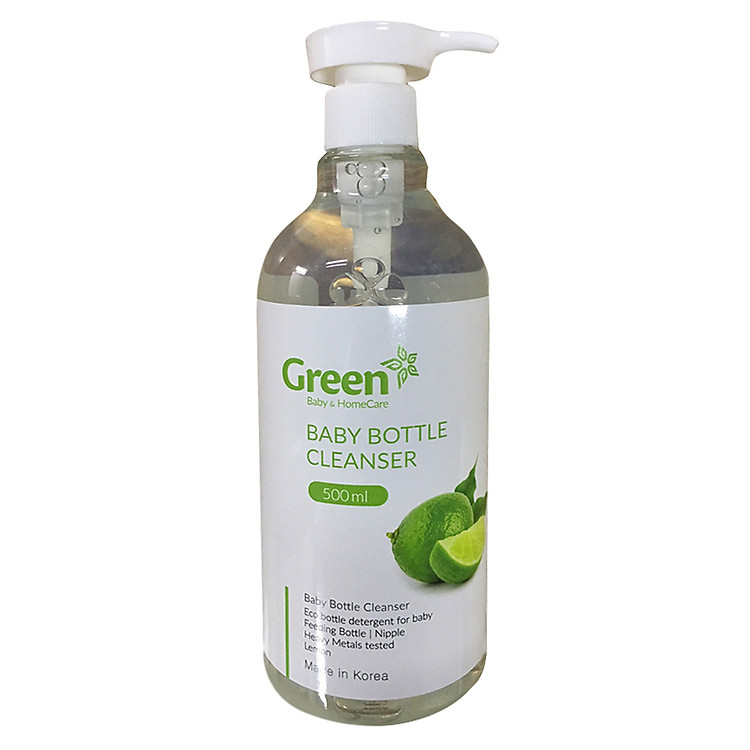 Nước Rửa Bình Hương Chanh Dành Cho Trẻ Em Green (500ml / Chai)