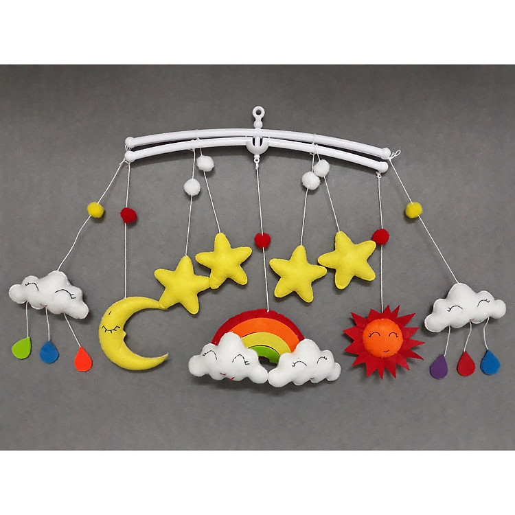 Combo mẫu treo nôi màu sắc cầu vồng cho bé