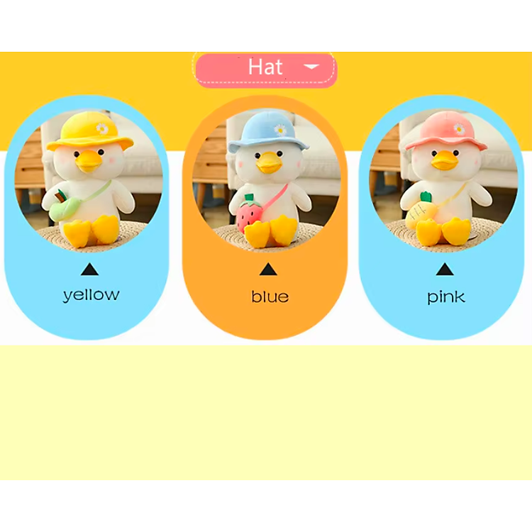 Mua Thú nhồi bông vịt đeo túi 22cm Chính hãng Tiết kiệm - Hình ảnh 3