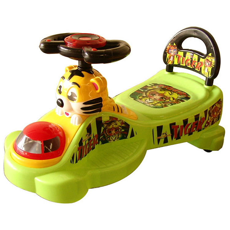 Xe Lắc Nhựa Chợ Lớn Con Hổ (Có Nhạc) - M1362B-X3B - Giao màu ngẫu nhiên