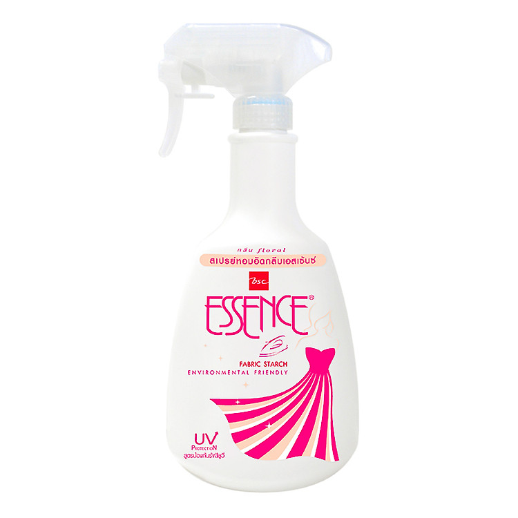 Nước Xịt Ủi Thơm Quần Áo Essence - Chai 600ml - Hồng (Mới)
