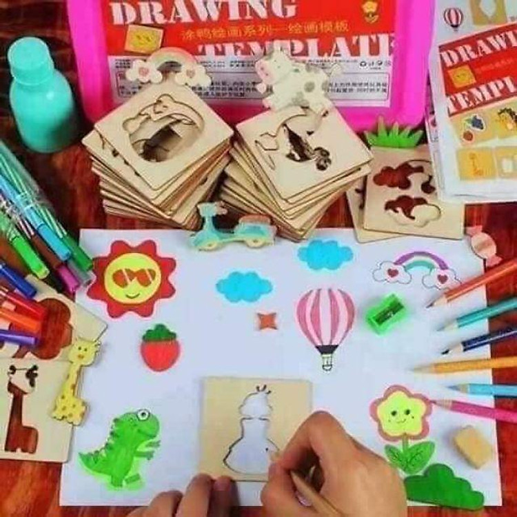Mua Bộ Khuôn Gỗ Vẽ Tranh Cho Bé Chính hãng Giá tốt