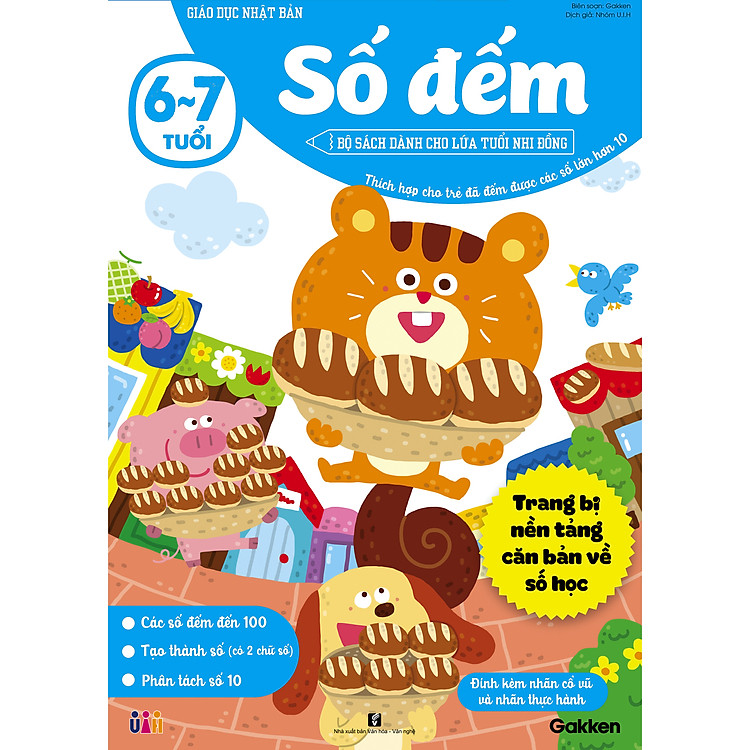 SÁCH THIẾU NHI CHO TRẺ 6-7 TUỔI – TOÁN HỌC – Số đếm (6~7 tuổi)