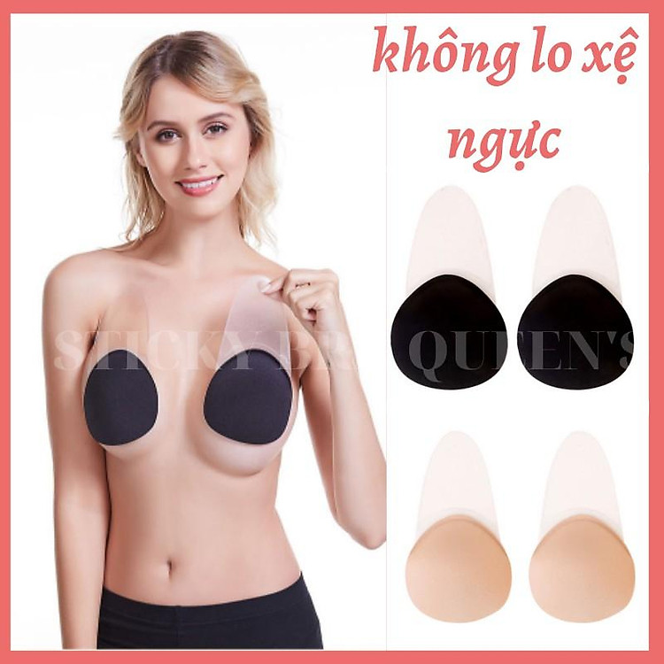 Miếng dán chống xệ ngực nâng ngực dành cho ngực lớn bị xệ sau sinh phù hợp với đầm hở lưng đầm khoét ngực sâu dính chắc