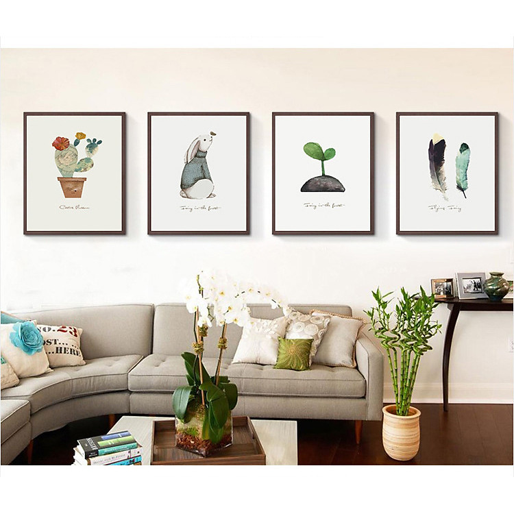 Tranh Treo Tường - Peaceful-Combo 4 tấm