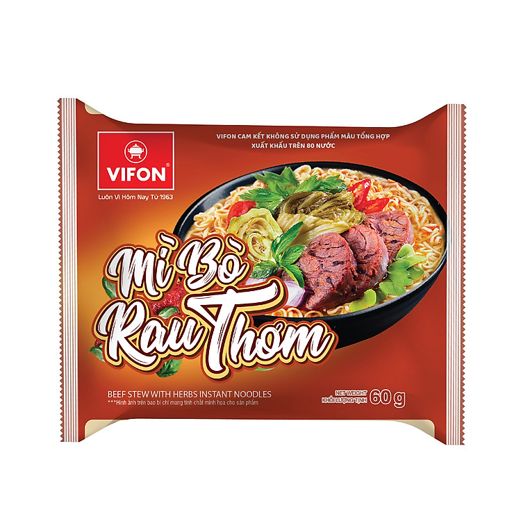Mì bò rau thơm 60g VIFON