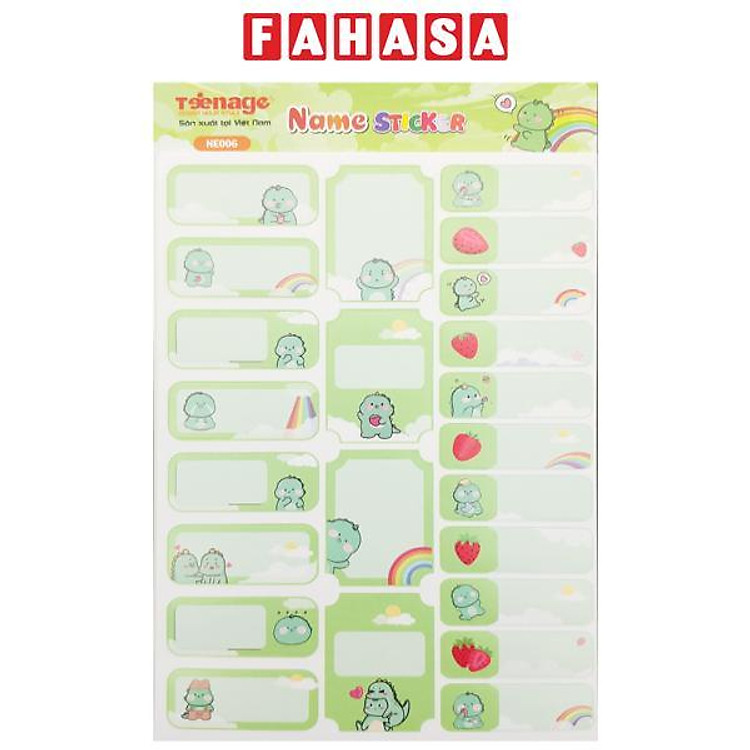 Bộ Sticker Name – Teenage SN-04 (5 tờ)