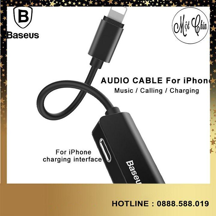 Jack Chia Cổng Baseus L37 Dành Cho iPhone 7-7 Plus iPhone 8-8Plus iPhone X -Hàng Chính Hãng