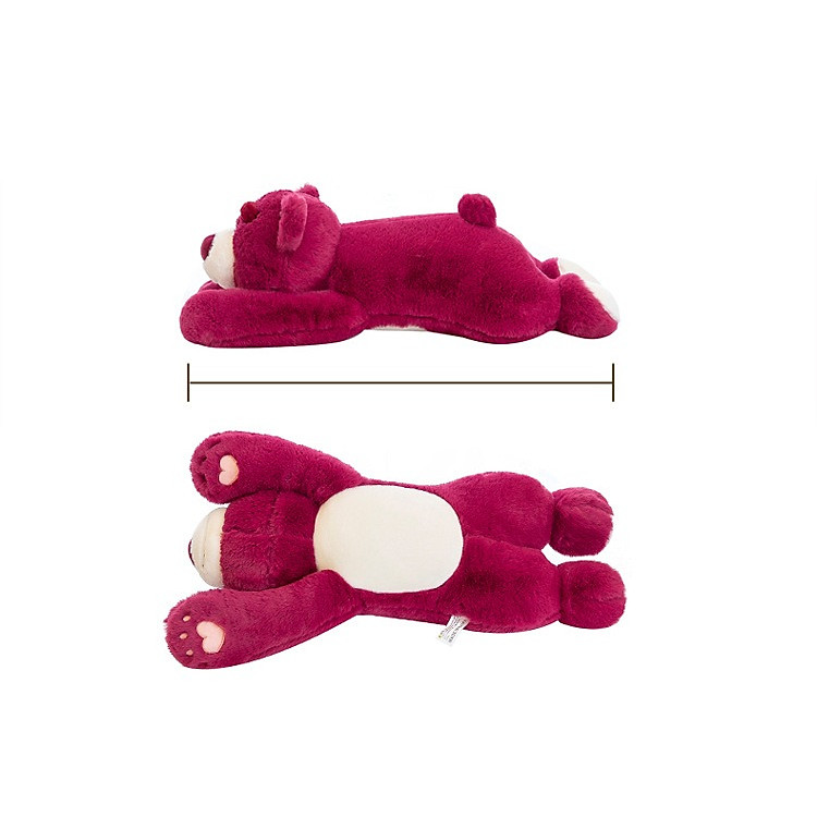 Gấu bông dâu nằm tay dài - 70cm Chính hãng Ưu đãi - Hình ảnh 4