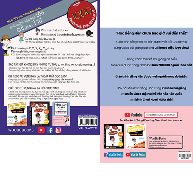 1000 Từ Vựng Tiếng Anh là Đủ và Tiếng Hàn Cơ bản - Ảnh 2