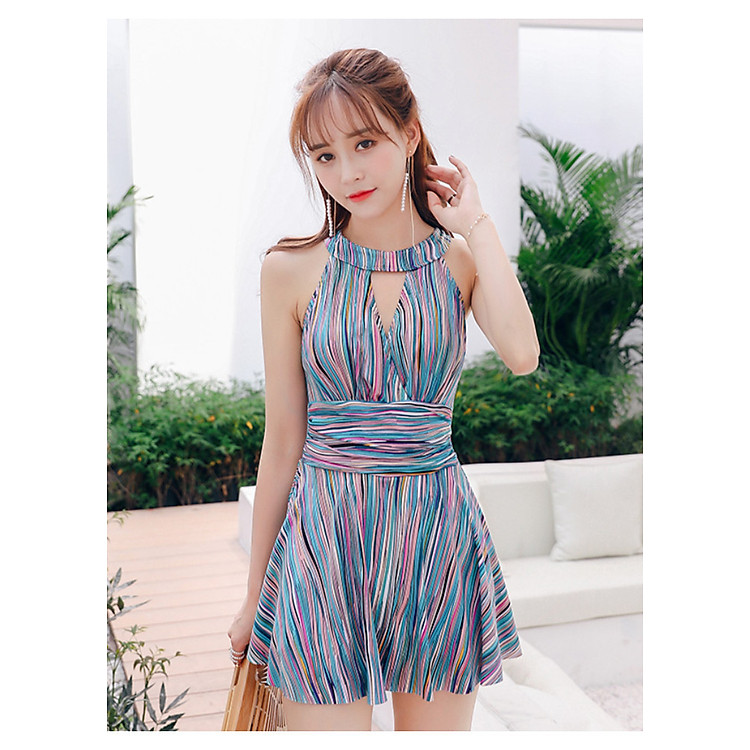 Đồ Bơi Một Mảnh Họa Tiết Cầu Vồng MAY_ATR331
