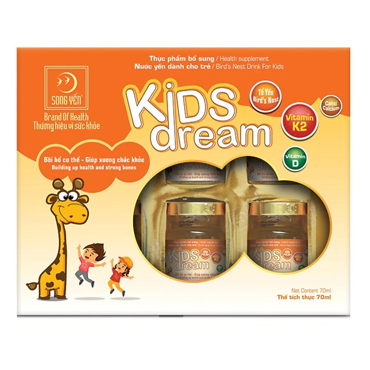 Hộp 6 lọ Yến Sào Song Yến Kid Dream 70ml - 81224
