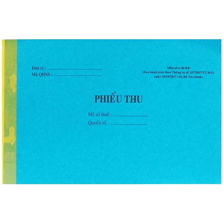 Phiếu Thu 2 Liên (100 tờ)