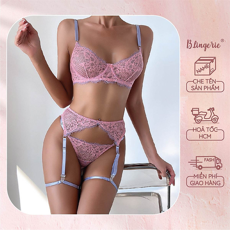 Bộ Đồ Lót Ren Trẻ Trung (Không kèm tất) - B.Lingerie