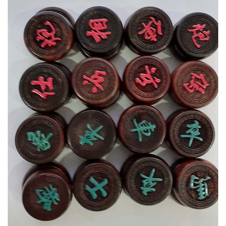 Cờ tướng gỗ trắc khắc lazser 3,7cm Chính hãng Giá tốt - Hình ảnh 5