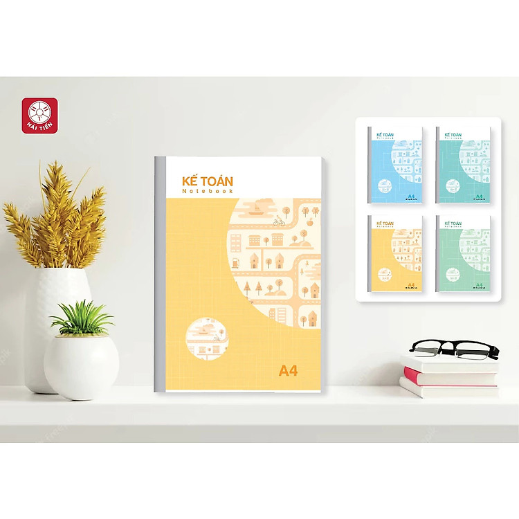 Lốc 5 sổ kế toán tổng hợp khổ A4 Hải Tiến 3033 / 3040 / 3576 dòng kẻ ngang