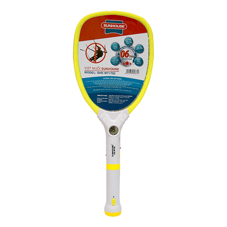 Vợt Muỗi Sunhouse SHE-MT1702 - Màu Vàng *50