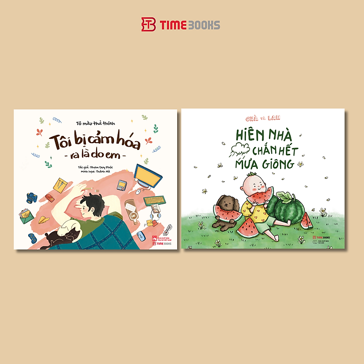 Combo 3 cuốn sách tô màu Chưa Kịp Lớn Đã Phải Trưởng Thành + Tôi Bị Cảm Hóa Ra Là Do Em + Hiên Nhà Chắn Hết Mưa Giông