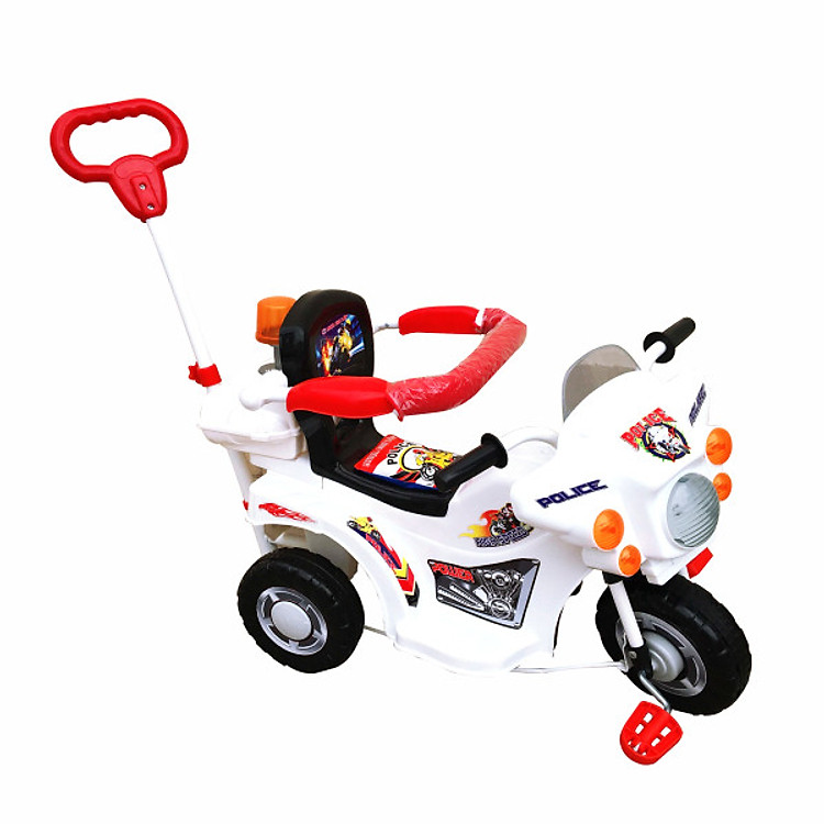 Xe 3 Bánh Nhựa Chợ Lớn L9 Police K3 ĐKBH (Có Nhạc) - M1675B-X3B - Giao màu ngẫu nhiên