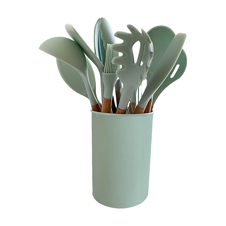 Bộ 12 Dụng Cụ Nấu Ăn Làm Bếp Silicone Chịu Nhiệt