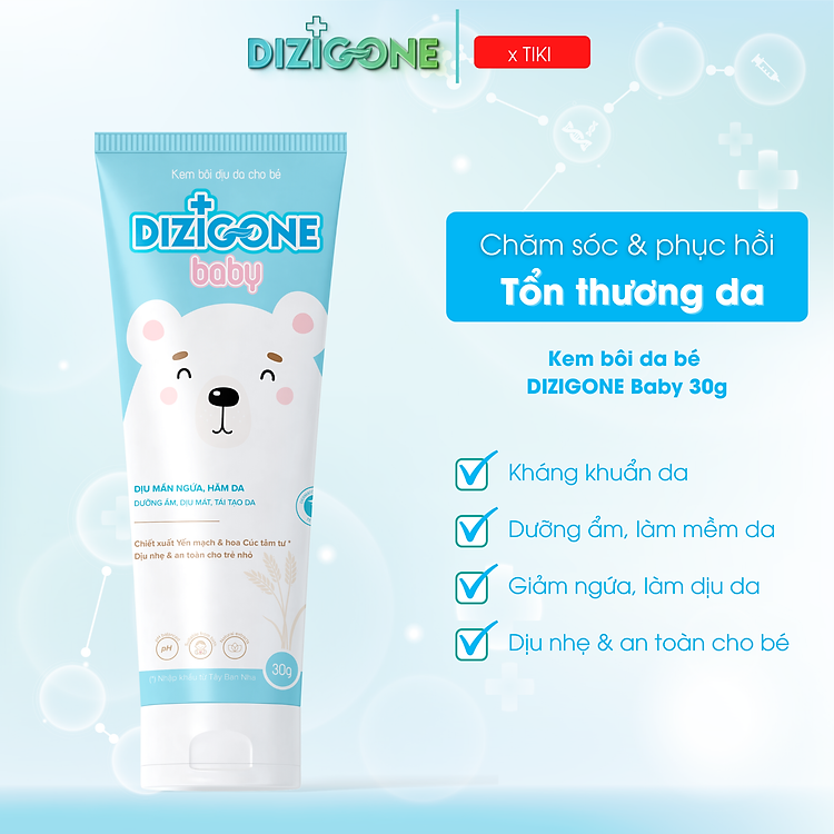 Tham Khảo tại ConCung: Kem bôi dịu da bé DIZIGONE 30g , nhận ngay nhiều Ưu đãi