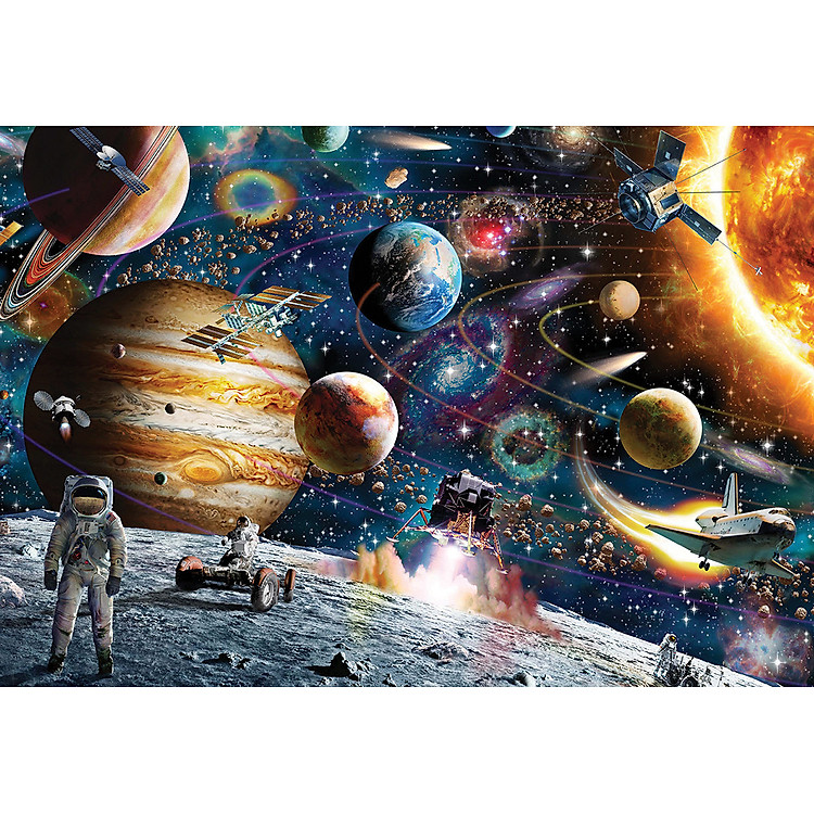 Bộ Tranh Xếp Hình Hệ Mặt Trời 330 Mảnh Chính hãng Ưu đãi - Hình ảnh 2