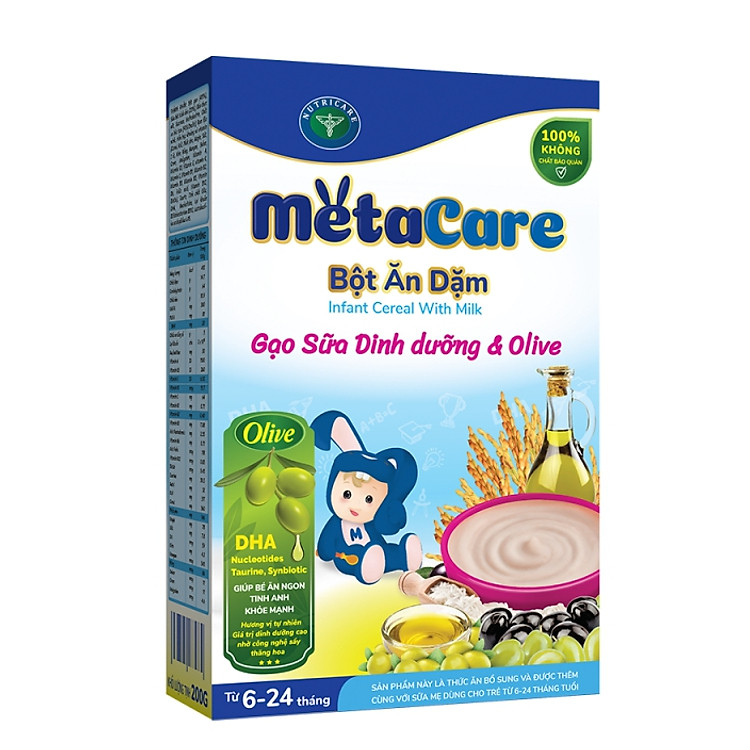 Bột ăn dặm Metacare 8 loại 200g Tin cậy Giá tốt - Hình ảnh 2