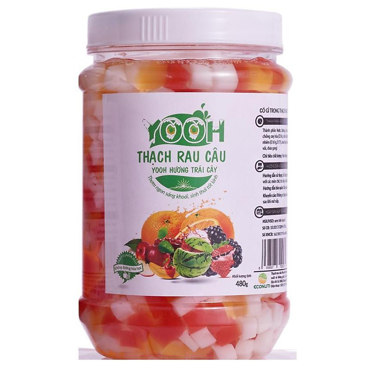 Thạch rau câu trà sữa YOOH - Vị Trái Cây 480g