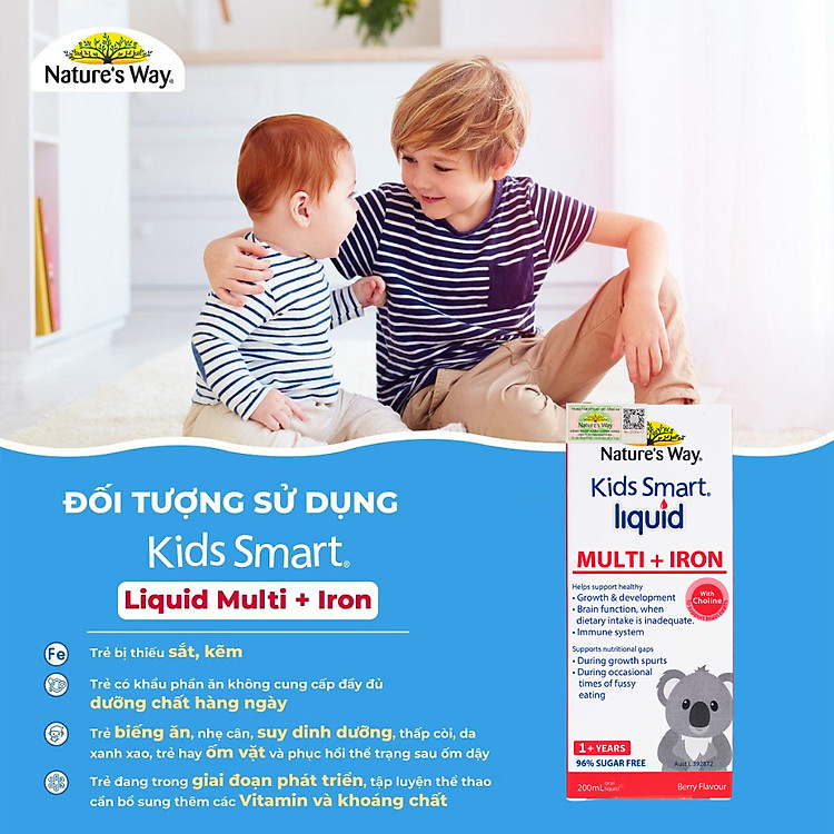 Siro Vitamin Và Sắt Nature's Way 200ml Chính hãng Ưu đãi - Hình ảnh 2