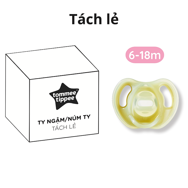 Mua Ty Ngậm Silicon Siêu Nhẹ Tommee Tippee Chính hãng Giá rẻ - Hình ảnh 3