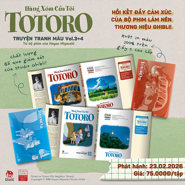 Truyện tranh Hàng xóm của tôi Totoro full 4 tập (Film Comic - Tủ Sách Ghibli) - Chang Book