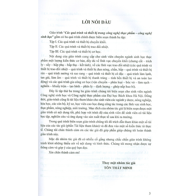 Giáo Trình Các Quá Trình Và Thiết Bị Trong Công Nghệ Thực Phẩm - Công Nghệ Sinh Học - Tập III: Quá Trình Và Thiết Bị Cơ Học - Ảnh 3