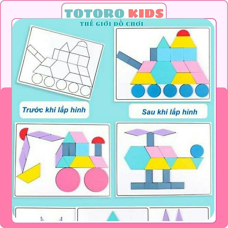 Mua Bộ đồ chơi xếp hình gỗ Tangram 180 chi tiết Chính hãng Ưu đãi - Hình ảnh 4