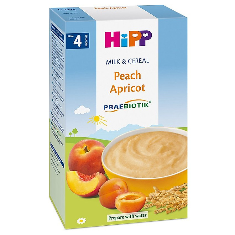 Bột Dinh Dưỡng Sữa Đào Mơ Tây HiPP 250g - 2983