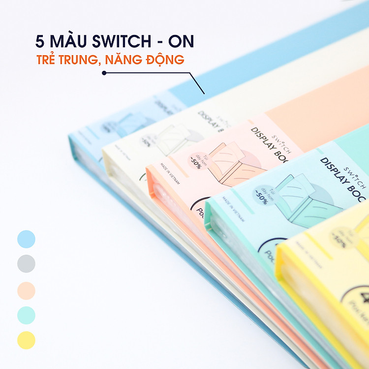 Bìa Lá A4 Switch ON AO+ (20 lá) - Ảnh 5