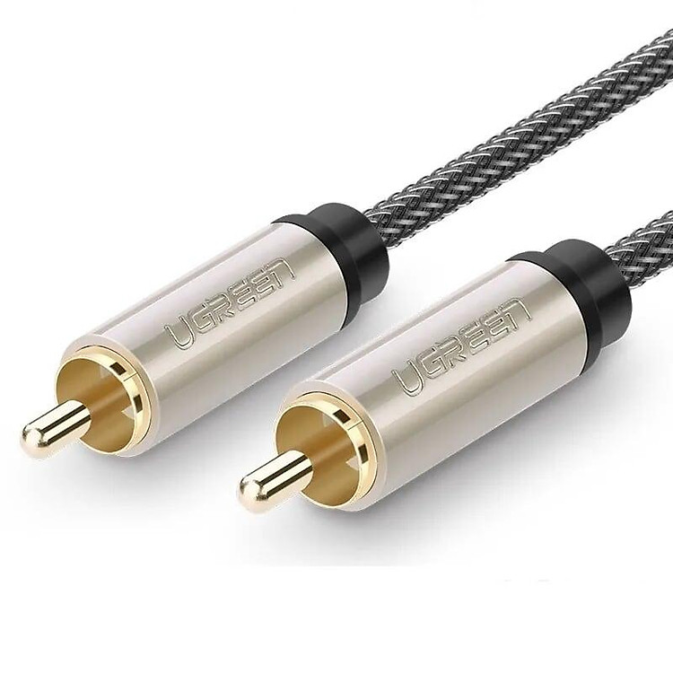 Ugreen UG20736AV133TK 1M màu Xám Cáp âm thanh bông sen Coaxial cao cấp - HÀNG CHÍNH HÃNG