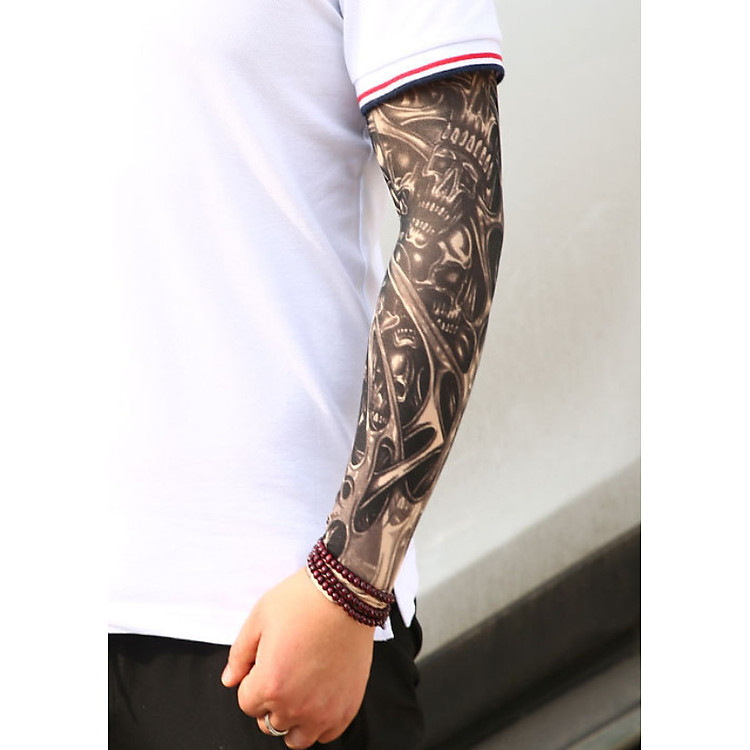 Găng Tay Hình Xăm Tatto Hoa Văn Nghệ Thuật | 1 Đôi 2 Chiếc Như Hình | FALDO